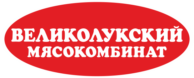 Компания «Великолукский мясокомбинат» в Брянске — клиент ПЕЧАТЬ32 и заказчик полиграфической продукции; логотип клиента типографии, кадр 33, ПЕЧАТЬ32, раздел «Нам доверяют на главной странице»